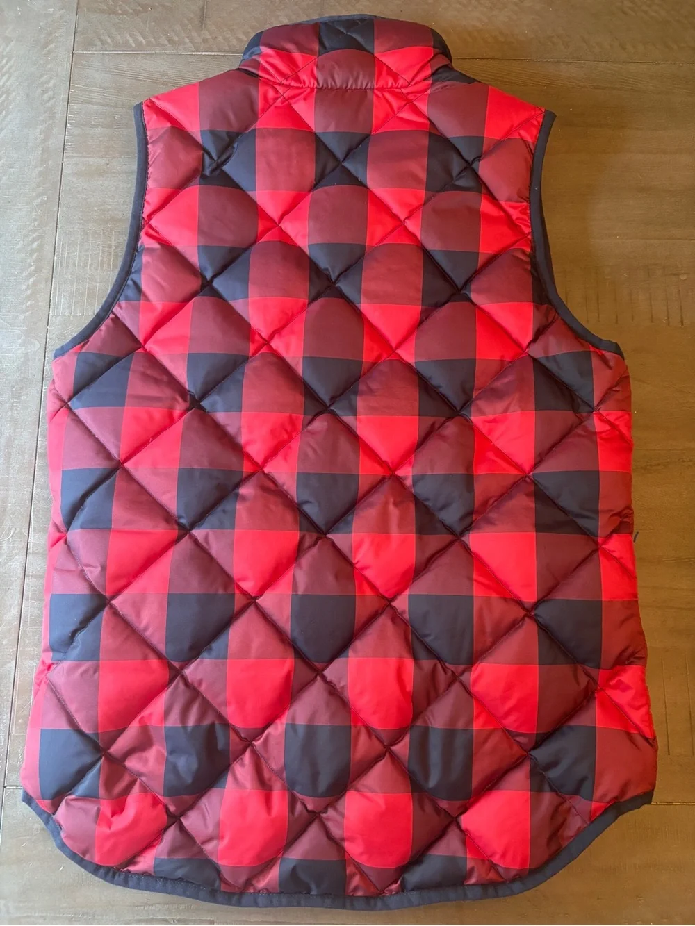 SZ XS J.CREW EXCURSION DOWN  BUFFALO CHECK CLASSIC QUILTED PUFFER VEST fall